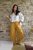Hush Pillow Cotton Spot On Classic Barrel Pant Mustard